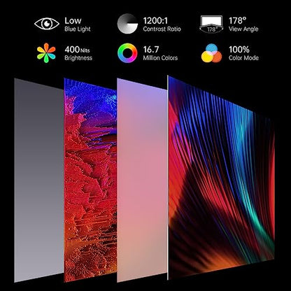 Anyuse 15.6" 4K UHD IPS HDR USB-C HDMI Monitor | 15.6" 4K UHD IPS 100% RGB HDR, USB-C/HDMI, speakers+smart cover, for PC/Phone/PS5/Xbox/Switch, travel gaming. - size: 15.6"4K
