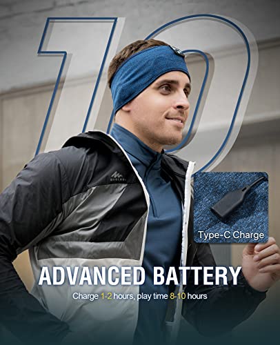 Perytong Sleep Headphones Wireless, Bluetooth Sports Headband Headphones with Ultra-Thin HD Stereo Speakers Perfect for Sleeping,Workout,Jogging,Yoga,Insomnia, Air Travel, Meditation (Deep Teal) - color: Deep Teal
