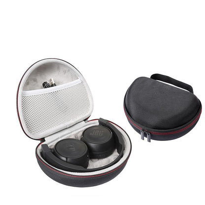 Hard Travel Headphone Case for Sony MDRZX110NC, MDRZX110AP, MDR-ZX310AP, MDR-ZX110 ZX Series/JBL Tune 510BT 500 660NC, Live 460NC, Foldable On-Ear Headphones Headset Case Storage Bag (Black+Gray) - color: Black+Gray