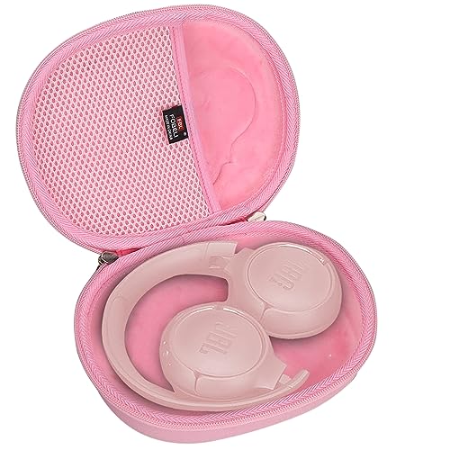 FBLFOBELI Headphone Cases EVA Hard Storage Case for JBL Tune 500BT/510BT/T450BT/710BT/JBL Live 650 BT NC On-Ear Wireless Bluetooth Headphone, Travel Protective Bag (Pink) - color: Pink