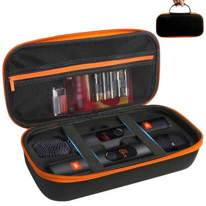 Wireless Microphone Case for 2, Fits JBL PartyBox, (Case Only)