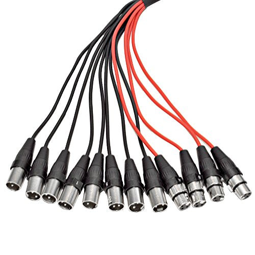 Seismic Audio SACB-8x4x25 8-Channel XLR Low Profile Circuit Board Snake Cable, 25-Feet - size: 25 Foot - 8 Send x 4 Return