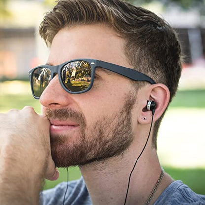 Koss Plug Noise Isolating Earbuds, Memory Foam Cushions, Black, Wired Plug | Audiophile, In-Ear Headphones - color: Black