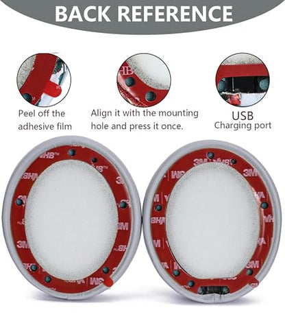 Replacement Ear Pads Compatible with Beats Studio 3 Wireless Grey - color: Grey