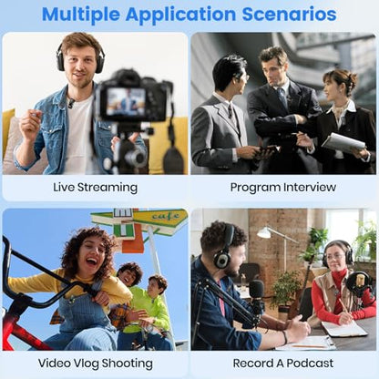 Wireless Lavalier Microphone for iPhone/Android, Noise Reduction Mini Microphones, USB-C Plug and Play Lapel Mic, Ultra-Light Clip on Mic for Content Creator, Video Recording, Vlogging, Streaming