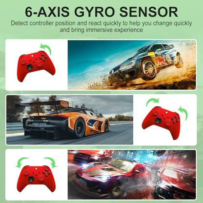 NINIFEI For Xbox One Controller,Wireless Gaming Xbox Controller - color: red