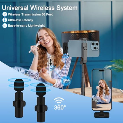 Wireless Microphone for iPhone 17/Air/17 Pro/17 Pro Max/16e/16/15/Pro Max