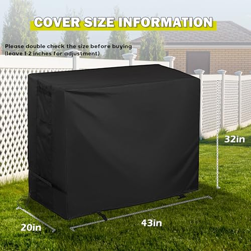 Griddle Cover for Charbroil 28" Performance Series 2-Burner Grill, Flat Top Grill Cover for Charbroil 28in Propane Gas Griddle 463459924 All Weather Protective Cover - size: 43"L x 20"D x 32"H