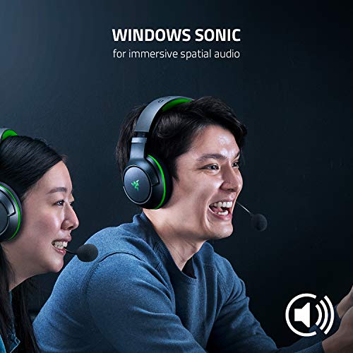 Razer Kaira Wireless Gaming Headset for Xbox Series X|S, Xbox One: Triforce Titanium 50mm Drivers - Cardioid Mic - Breathable Memory Foam Ear Cushions - EQ Pairing Button - Windows Sonic - Black - color: Black, style: Kaira