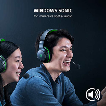Razer Kaira Wireless Gaming Headset for Xbox Series X|S, Xbox One: Triforce Titanium 50mm Drivers - Cardioid Mic - Breathable Memory Foam Ear Cushions - EQ Pairing Button - Windows Sonic - Black - color: Black, style: Kaira