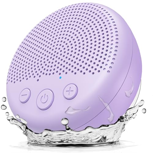 LENRUE Shower Speaker, Bluetooth Waterproof Speaker Wireless, Portable Speaker with Clear Loud Sound, Suction Cup, Lanyard, Ideas Gifts - color: Purple