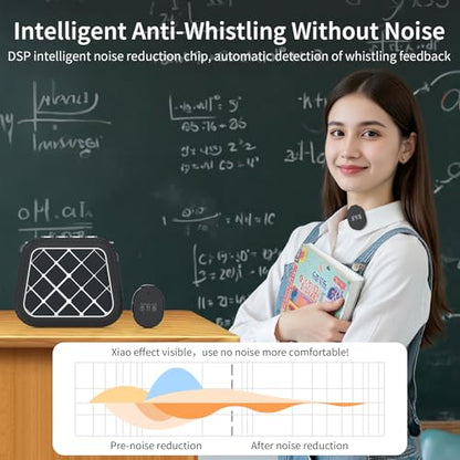S1 25W Voice Amplifier with Wireless Magnetic Dual Lavalier Microphone, Portable Bluetooth Speaker and Microphone PA System with Shoulder Chain for Classroom Meeting Training Speech Guide - color: Black