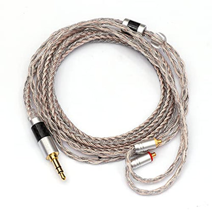 Linsoul Tripowin Jelly 16-Core Hybrid Mixed Conductor IEM Upgrade Cable | 21 Wires Per Core, OCC+Alloy Copper Graphene+OCC Mixed, Braided Wire for Audiophile Musician, 3.5mm, MMCX - size: MMCX, style: 3.5mm