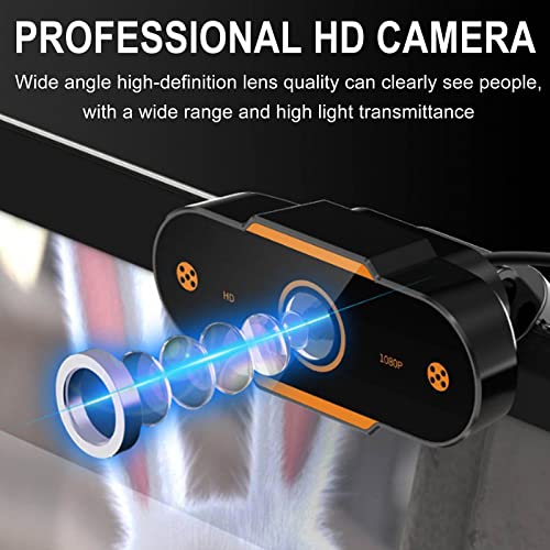 Streaming Camera 1080p HD Webcam with Microphone,Fast Auto Focus,110° Wide Angle, Auto Light Correction, USB Pc Camera Webcam for Pc Gaming Computer Web Cameras for Desktop Computer Accessories