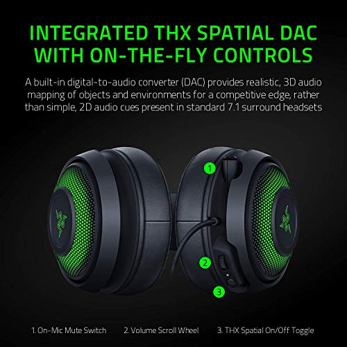 Razer Kraken Ultimate RGB USB Gaming Headset + Base Station V2 Chroma Bundle: Classic Black - style: Ultimate Edition