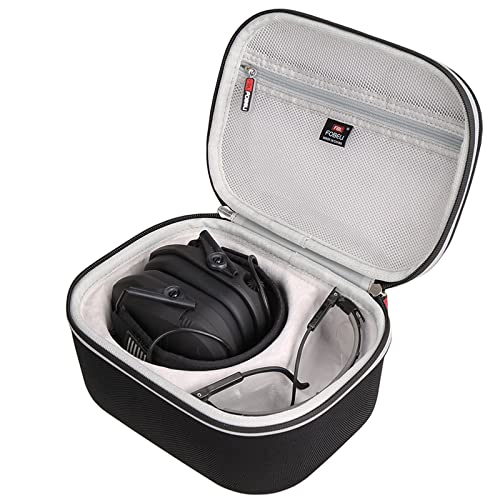 FBLFOBELI Hard Case for Walker's Razor Slim/Howard Leight Shooting Ear Protection Electronic Shooting Muffs Earmuff - color: Black