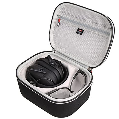 FBLFOBELI Hard Case for Walker's Razor Slim/Howard Leight Shooting Ear Protection Electronic Shooting Muffs Earmuff - color: Black