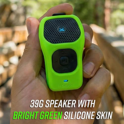 noxgear 39g Wearable Bluetooth Speaker, Mini Clip-On, 2 Pack, Green - color: Bright Green, size: 2 Pack
