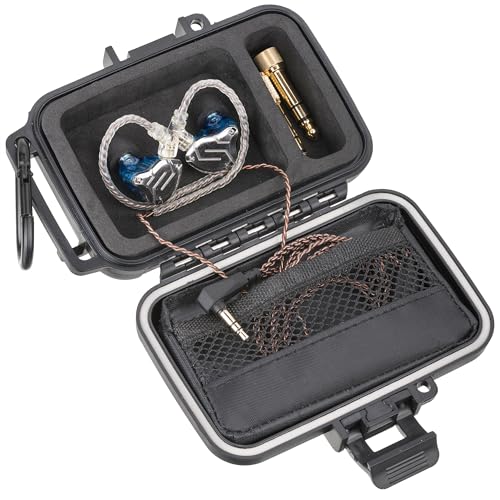 GIGCASE® in-Ear Monitor Hard Case (Small) – Compatible with KZ ZS10/ZS10 Pro/ZSN/ZST/ZEX/AS10/AS16/ZSN Pro X, YINYOO, CCZ Melody – IEM, in-Ears, Headphones, Earphones, Earbuds Storage Case - size: Small