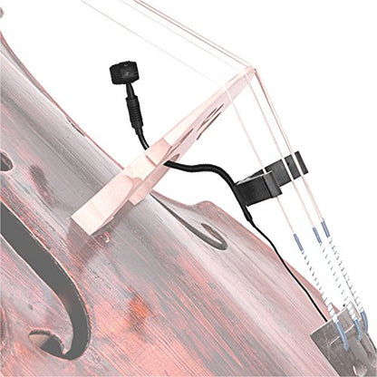HEIMU Clip On Instrument Condenser Microphone + Universal Clip (for Cello)