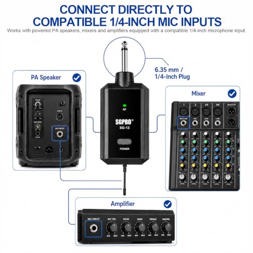 SGPRO SG-14BB Dual Wireless Head-Worn Microphone Set - color: SG-14BB | Two Bodypack Set
