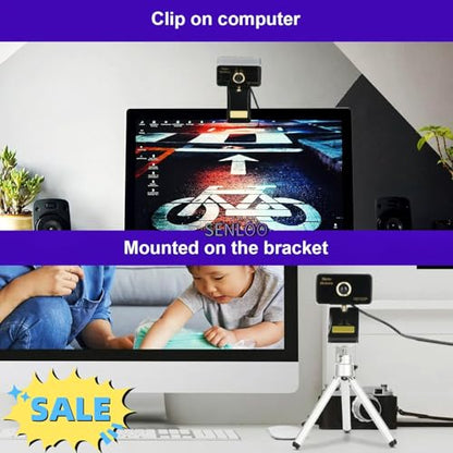 HD Webcam for PC - Computer Camera- 720P USB Webcam with Microphone - Web Camera for Desktop Computer - Web Cam for Online Calling/Video Conferencing, Zoom/Skype/Facetime/YouTube, Laptop/PC