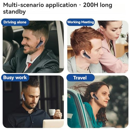 Bluetooth Headset, Single-Ear Wireless Earpiece
