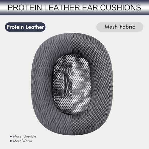 GEVO Upgraded Ear Cushions Replacement Earpads for AirPods Max 1 & 2 Headphones, Protein Leather Ear Pads Cover with Memory Foam and Magnet for AirPods Max 1 & 2 (Midnight) - color: Midnight