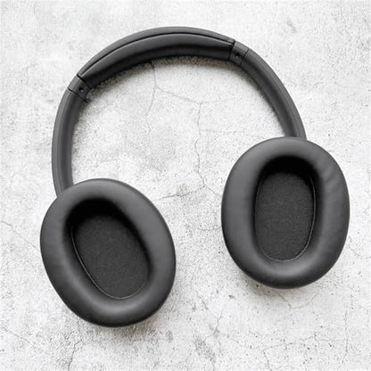 Aiivioll CH710N/WH-CH700N Replacement Ear Pads Protein Leather Suitable for WH-CH720N, WH-CH710N, WH-CH700N, WH-XB900N, WH-RF400, MDR-10R Headphones, Sound Isolating Foam Ear Pads (Black) | Black, Soft Protein Leather Ear Cushions with Memory Foam Compati