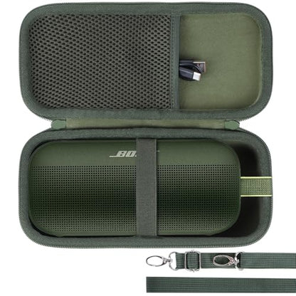 Lebakort Hard Case Compatible with Bose SoundLink Flex 2nd Gen/Bose SoundLink Flex Portable Speaker, Cypress Green Case - color: Cypress Green Case