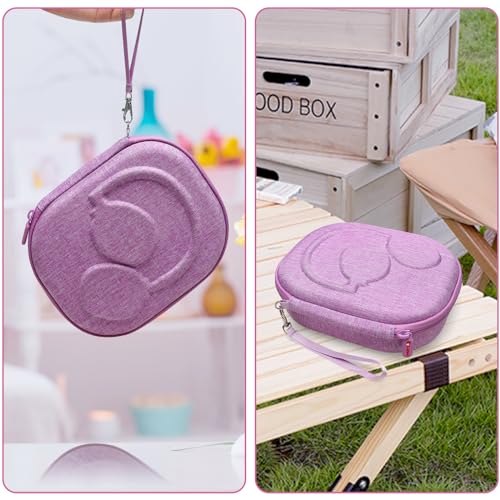 XANAD Hard Case Compatible with JBL Live or Tune Headphones,Fit for JBL Live 770NC/660NC/650BT/460NC/670NC or JBL Tune 510BT / 770NC/710BT/720BT/760NC/700BT/520BT Bluetooth Wireless Headphone（Purple） - color: Purple Outside+Purple Inside