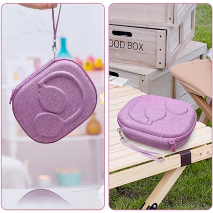 XANAD Hard Case Compatible with JBL Live or Tune Headphones,Fit for JBL Live 770NC/660NC/650BT/460NC/670NC or JBL Tune 510BT / 770NC/710BT/720BT/760NC/700BT/520BT Bluetooth Wireless Headphone（Purple） - color: Purple Outside+Purple Inside