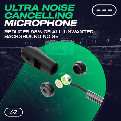 ACEZONE A-Spire Wireless Gaming Headset, Tournament-Grade Hybrid ANC, Ultra-Low Latency, Flip-to-Mute Mic, App EQ, 35+ Hr Battery, 270g, 2.4GH, BT, USB-C, 3.5mm, for PC, MacOS PS4/PS5, Switch, Mobile