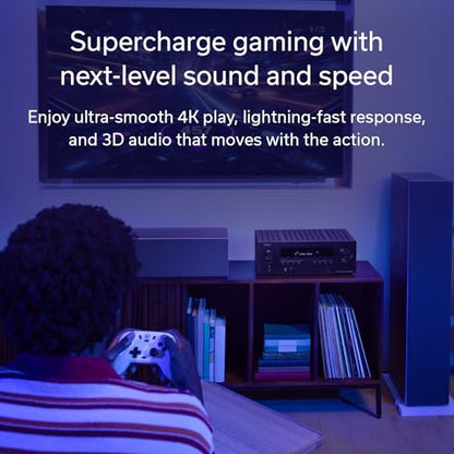 Denon AVR-S980H 7.2-Channel Receiver, Bluetooth, Wi-Fi & HEOS | HEOS Multi-Room Streaming, Dolby Atmos & DTS:X, 90WPC, 8K/60Hz & 4K/120Hz Video Support, HDMI eARC, Amplifier for Home Audio - style: AVR-S980H
