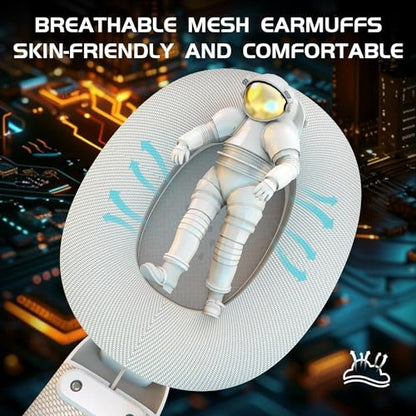 ZIYOU LANG L80 Ultralight Over Ear Tri Mode Wireless Gaming Headset-White | 2.4Ghz USB C and A Dongle/Bluetooth 5.3/3.5mm Wired,Detachable Mic,Stereo Sound,600mAh Battery for PC Win Mac PS4 PS5 Switch - color: White, size: Wired+BT+2.4Ghz