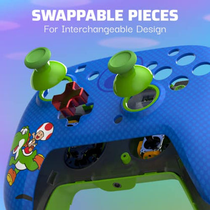 PDP REMATCH Wired Controller for Nintendo Switch/Lite/OLED - Toad & Yoshi - color: Toad & Yoshi
