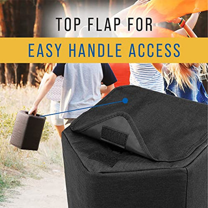 Maplefield Black Padded Speaker Cover Compatible with Bose S1 Pro - Transport Handle Flap for Bluetooth Speaker - Waterproof & Dustproof Protection for Bose S1 Pro Cover - 11.2in D x 9.5in W x 13in H