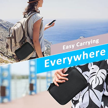Shockproof Hard Shell Carrying Case for GPS, External Hard Drive - color: Black
