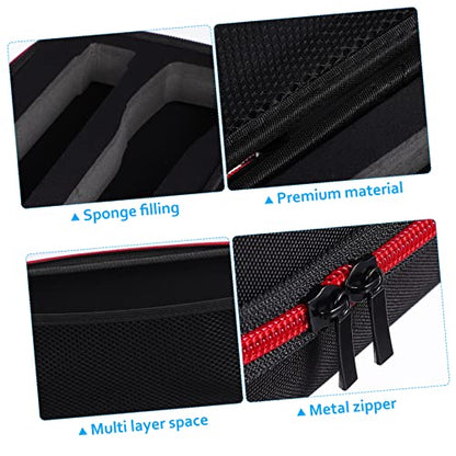 GALPADA Microphone Storage Bag with Padded Sponge and Anti-slip Rings Portable Mic Carrying Case with Zip Closure Suitable for Travel and Music Equipment Accessories