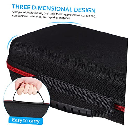 Abaodam Microphone Storage Bag with Anti-slip Rings Padded Case for Mic Zip Microphone Cover Carry Case for Recording and Live Performance