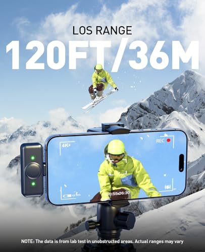 Mini Microphone for iPhone: 2PCS Wireless Lavalier Microphone for Android - Noise Canceling Magnetic Clip Lapel Mic - Vlogging & Pro Video Recording for Content Creators