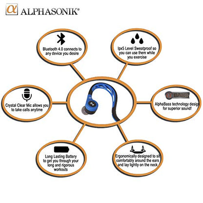 Alphasonik Premium In Ear Alpha Bass Noise Isolating Headset Earphones/Earbuds/Headphones with Stereo Microphone & Remote Control Made for Apple iPhone iPad iPod Samsung Galaxy Android Smartphones - style: Silver