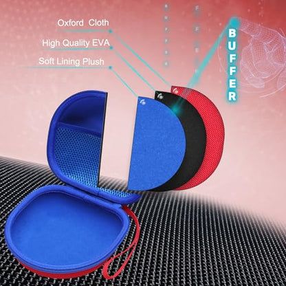 Kids Headphones Case for Spiderman/iClever Etc Headphone,Red+Blue,Case Only | Compatible with eKids Spiderman/iClever BTH12 HS19 BTH20 BTH22 BTH26/Candy Bila/Acer/MIDOLA/JoySpark/ADOOPE Etc Kid Headphone - color: Red+Blue