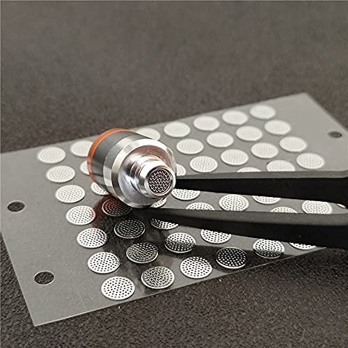 Earbuds Dust-Proof Steel Mesh with Glue Stainless in-Ear Earphones Replace Clean Net Filter dust Headphones Shell Steel mesh 3.7mm 4.5mm 4.8mm 5.0mm (Pack of 10pairs) (4.0mm) - size: 4.0mm*10 pair