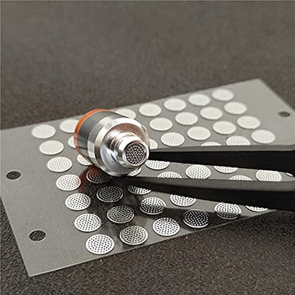 Earbuds Dust-Proof Steel Mesh with Glue Stainless in-Ear Earphones Replace Clean Net Filter dust Headphones Shell Steel mesh 3.7mm 4.5mm 4.8mm 5.0mm (Pack of 10pairs) (4.0mm) - size: 4.0mm*10 pair