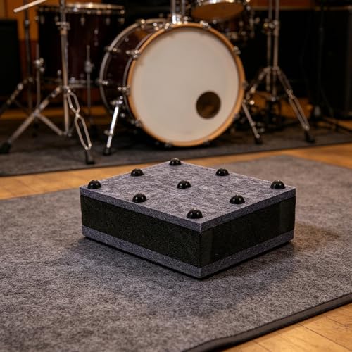 Acoustic Isolation Pads for Audio Equipment and Studio Monitor Setups, Anti Vibration Felt and Sponge Noise Reduction Pads, Sound Dampening Platform for Home Theater and Living