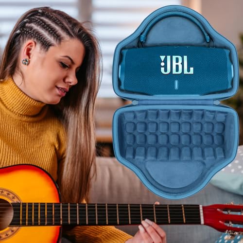 Aenllosi Hard Case for JBL Charge 6 Speaker, Blue | EVA case construction, Water-resistant design, Dust-resistant design, Protective case only - color: Blue
