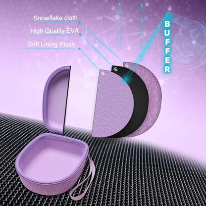 Kids Headphones Case for iClever/Noot/Acer Etc Headphone,Purple(Case Only) - color: Purple