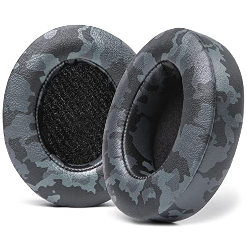WC PadZ Studio 2 & 3 - Ear Pads for Beats Studio 2, 3 Wired & Wireless | Made by Wicked Cushions | Does NOT Fit Beats Solo (B0501, B0500). PU Leather, Enhanced Foam & Stronger Adhesive | Black Camo - color: Black Camo