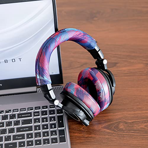 WC BandZ V2 - Headband Cover for Audio Technica ATH M50X & M50XBT | Made by Wicked Cushions | Also fits ATH M50, M40X & More, Machine Washable, No More Flaking Leather | Speed Racer - color: Speed Racer